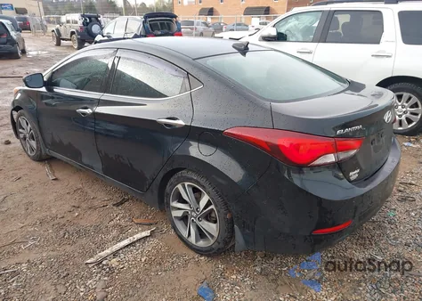 2016 Hyundai Elantra Limited z USA, uszkodzony, nr VIN KMHDH4AE6GU626548